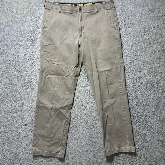 Lee Other - Lee Extreme Motion Mens Pants 36x32 Performance Straight Leg Tapered Leg  Grey